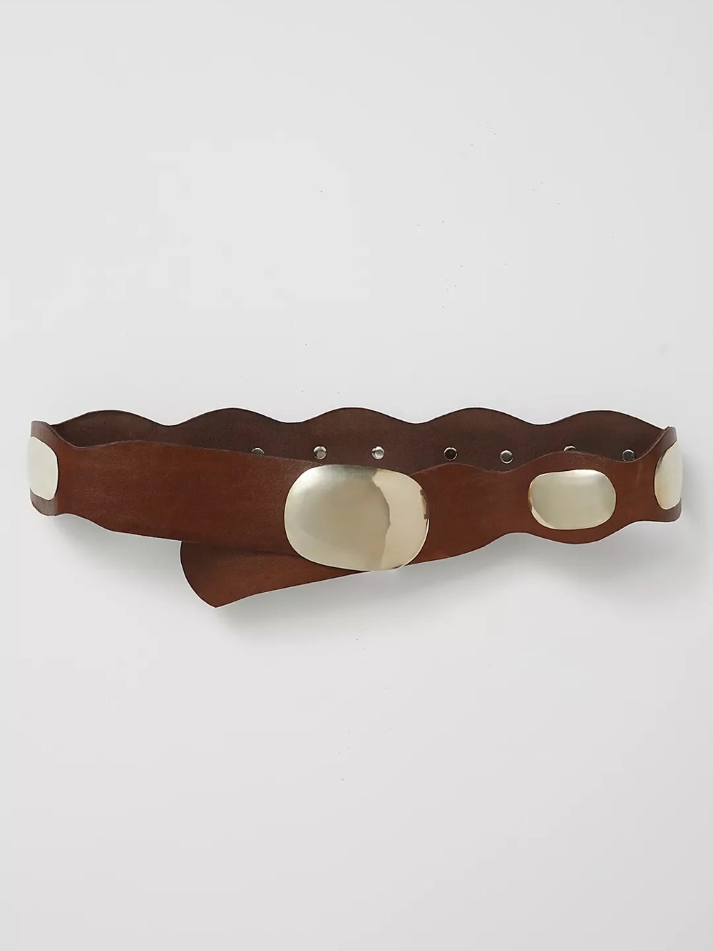 Free People Yoko Hip Belt in Cognac/ Size M/L - Picture 2 of 9